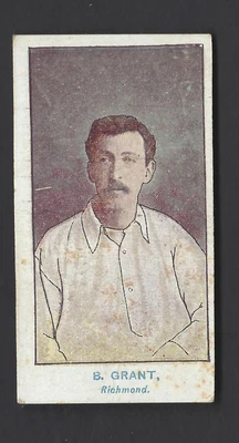 £18 • Buy Wills (aus) - Australian Club Cricketers (brown Frame) - B Grant, Richmond