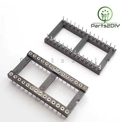 DIP/DIL IC Sockets Chip Socket Holder ROUND/FLAT Pins UK • £9.99