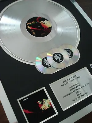 £174.99 • Buy Jimi Hendrix Band Of Gypsys Lp Multi Platinum Disc Record Award Album