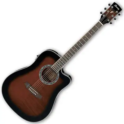 Ibanez PF28ECE Ac-El Guitar - Dark Violin Sunburst • $299.99