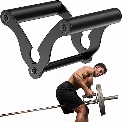 V Bar Row Landmine Handle Attachment For Barbell Bars Solid Double D Handle T- • $46.88