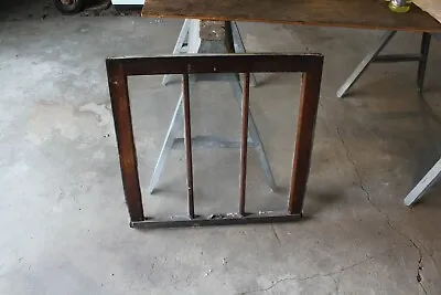 VINTAGE SASH ANTIQUE WOOD WINDOW PICTURE FRAME PINTEREST WEDDING 3 PANE 30x30 • $25