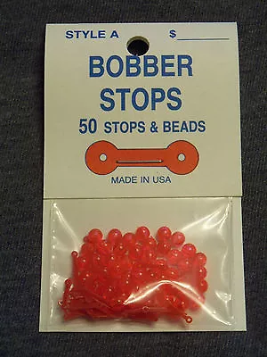 Bobber Stops & Beads - 50 Pack - Style A - 2 Hole • $8.99