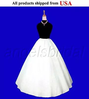 Top Quality A-line Bridal Wedding Gown Prom Dress Crinoline Petticoat Skirt Slip • $31.95