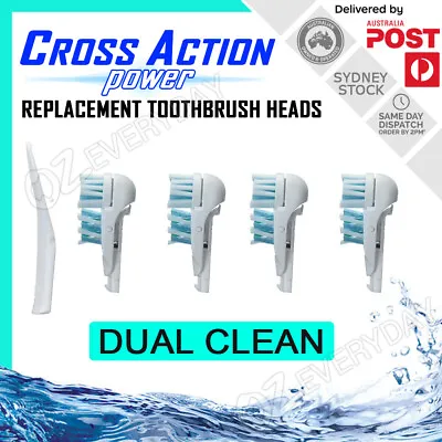 $8.48 • Buy 4pcs Replacement Brush Heads For Oral-B CROSS ACTION POWER DUAL CLEAN Toothbrush