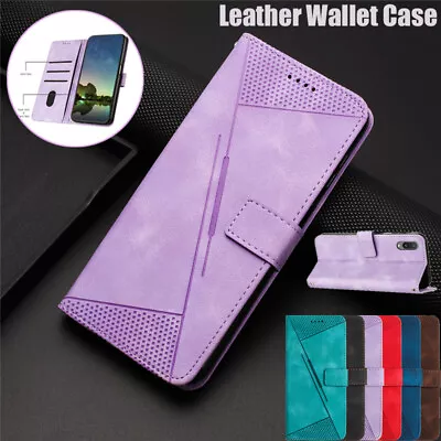 For Samsung J1 J3 J4 J5 J6 J7 J530 A3 A5 A6 A7 A8 Case Leather Wallet Flip Cover • $12.49