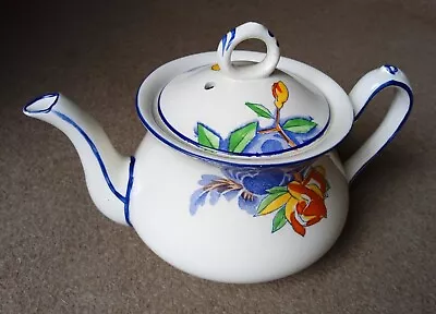 Very Pretty Art Deco Teapot - C.1920's - Hancock & Sons 'Corona Ware' • £9.99