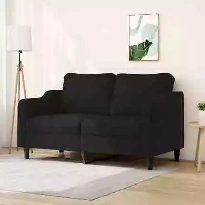 2-Seater Sofa Black 140 Cm Fabric • $350.85