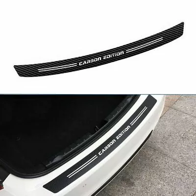 Car Carbon Fiber Rear Trunk Bumper Guard Accessories Decal Sticker Moulding Trim • $13.90