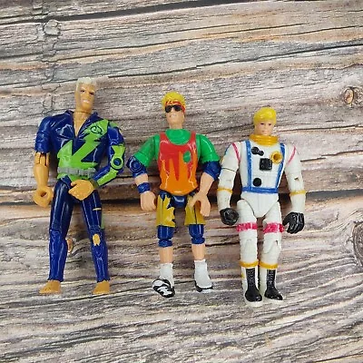 Vintage JOHNNY QUEST Lot Of 3 Action Figures 3.25  Playmates 1995 Retro Toy • $15