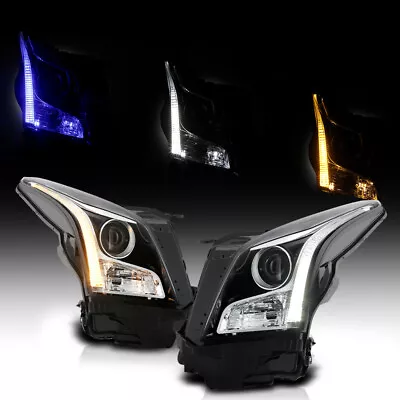For 13-18 Cadillac ATS Halogen Model LED Switchback DRL Tube Projector Headlight • $582.95