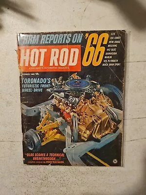 Oct. 1965 Hot Rod Magazine  Van Truck Car Parts Dodge Ford Chevy GTO Hemi Marlin • $4.76