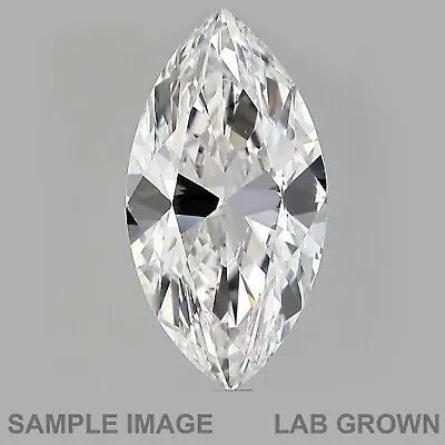 Marquise Cut G Color SI1 Clarity LabGrown Man Made Loose Diamond 0.39 Carat • $191