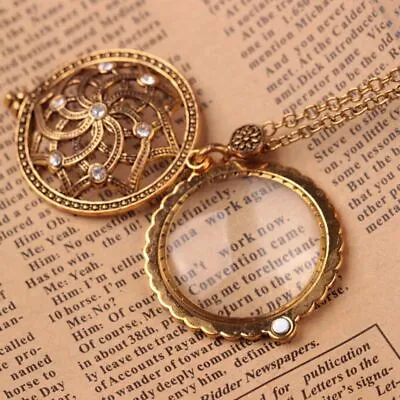 Alloy Magnifying Glass Pendant Vintage Sweater Chain • £3.67