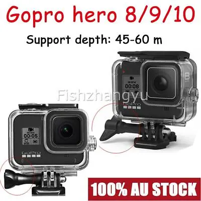 $20.99 • Buy Waterproof Diving Black Camera Accessories Housing Case For GoPro Hero 10 9 8 AU
