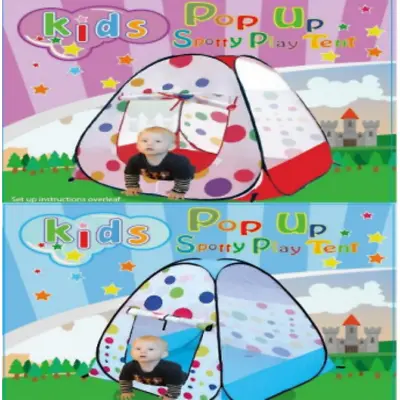 Play Tent Childrens Kids Baby Pop Up Fairy Girls Boys Playhouse Indoor Outdoor • £11.99