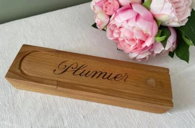 £19.99 • Buy Vintage French Wooden Pencil Box School Pencil Case - 1