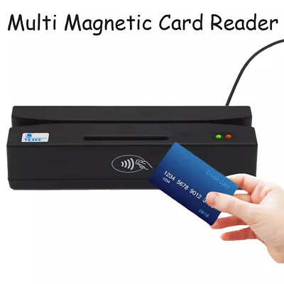 4 In 1 Chip Card Ecoder Reader Writer 3 Tracks Magnetic Software • $73.29