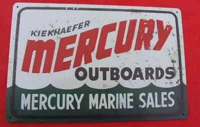 Mercury Outboard Boat Motors Tin Sign Repair Shop Man Cave • $12.94