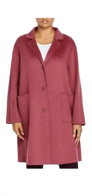 Marina Rinaldi Handmade Wool Coat 27/ 18 W Raspberry Color • $220