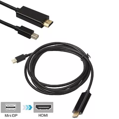 Mini Display Port DP To HDMI Cable For Apple IMAC Macbook Air Pro 6FT Black US • $9.99