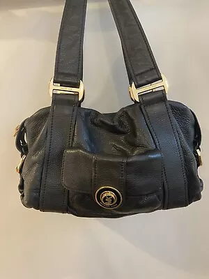 Michael  Kors Hand Bag Black Handbag- Gold Hardware • $155