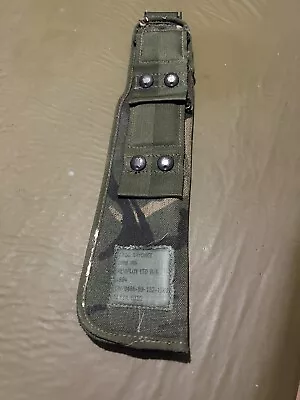 British Military Woodland DPM Empty SA80 Bayonet Scabbard Frog Cover • £5