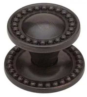 Liberty PBF800-VBR 32mm Beaded Cabinet Drawer Knob W Backplate Venetian Bronze • $4.65