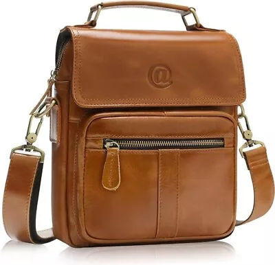 Genuine Leather Messenger Bag For Men NWT • $52