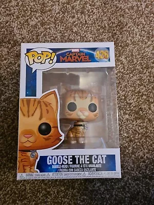 Funko Pop! Captain Marvel 426 Goose The Cat Gifts Exclusive Vinyl Ation Figures • £11