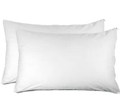 2 Ultra Soft Waterproof Zippered Pillow Protector Cover • $21.95