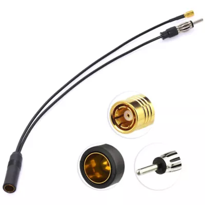 Antenna Converter Car Radio Active Plug Accessory Aerial SMB Cable DIN Dab+FM/AM • $21.81