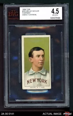 1909 T206 Willie Keeler Portrait Yankees HOF VARIATION BVG 4 - VG/EX 2A 00 0141 • $1380