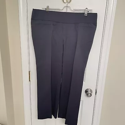 Women’s Gap Maternity Modern Boot SZ 12R Dark Blue Stretch Work Trousers Pants • $14.99