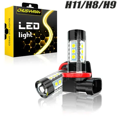 H11 LED Headlight Super Bright Bulbs Kit White 6500K 330000LM High / Low Beam • $11.19