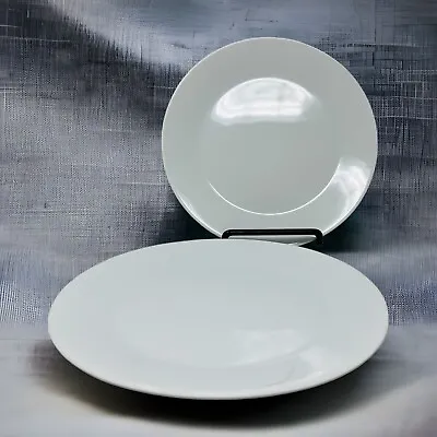 Set 2 IKEA Skyn All White SALAD/Dessert Plates 7 7/8  Round #21986 NEW • $27.59