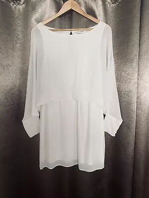 Miss Selfridge White Dress Size 12. Very Good Condition. • £8.50
