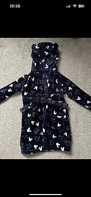 Mickey Mouse Soft Fleece Dressing Gown/Bath Robe • £4