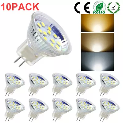 MR11 LED Bulbs AC/DC12V-24V 50W Halogen Replacement GU4 Bi-Pin Spot Light Bulbs • $8.54