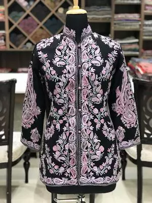 Jacket With Paisley Vine Pattern Embroidery • $150