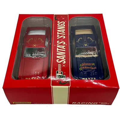 Pioneer RTP#20 Santa's 'Stangs Mustang Twin Pack Slot Car 1/32 Scalextric DPR • $124.95