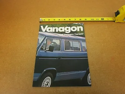 1983 Volkswagen VW Vanagon Camper Diesel Sales Brochure 16 Pg ORIGINAL • $11