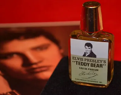 RARE ELVIS PRESLEY 1957 PERFUME  Teddy Bear  With Box - Perfect LABEL Free Ship! • $395