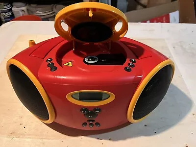 VTG Disney Mickey Mouse DB3000-C Portable CD AM/FM Stereo Radio Not Tested • $15