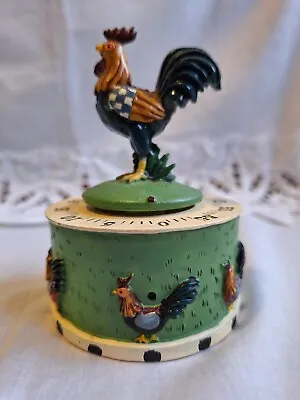 Vintage Folk Art Rooster Kitchen Egg Timer Ticks But No Ringing • $10.99
