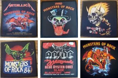 Monsters Of Rock Donington  Metal Festival 6 Styles Band Music Sew Iron On Patch • £5.99