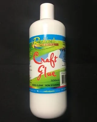 $14.95 • Buy New 500ml Craft Glue White Glue Water Base Making Slime Art Craft Adhesives