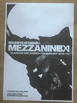 Massive Attack Concert Poster - Glasgow 2019 Live Band Show Tour Gig Memorabilia • £9.45