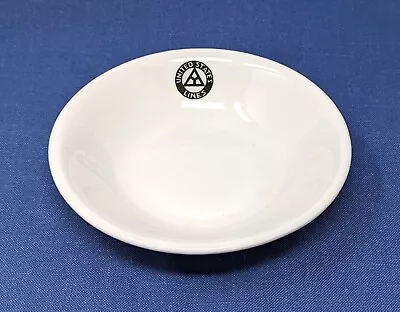 1920s United States Lines Side Bowl W/ Logo - LEVIATHAN 3rd Class - Excellent • $9.50