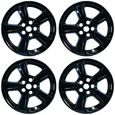 4 Black 17  Wheel Skins Hub Caps Full Rim Covers For Ford Mustang 2021-2022 • $77.63